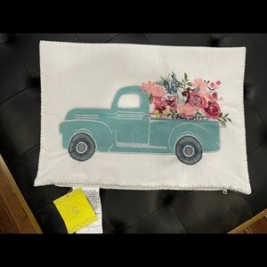 NWT 14x12 in., Farmhouse Style, Embroidered, Throw Pillow Case